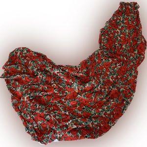 Patterned floral maxi dress
